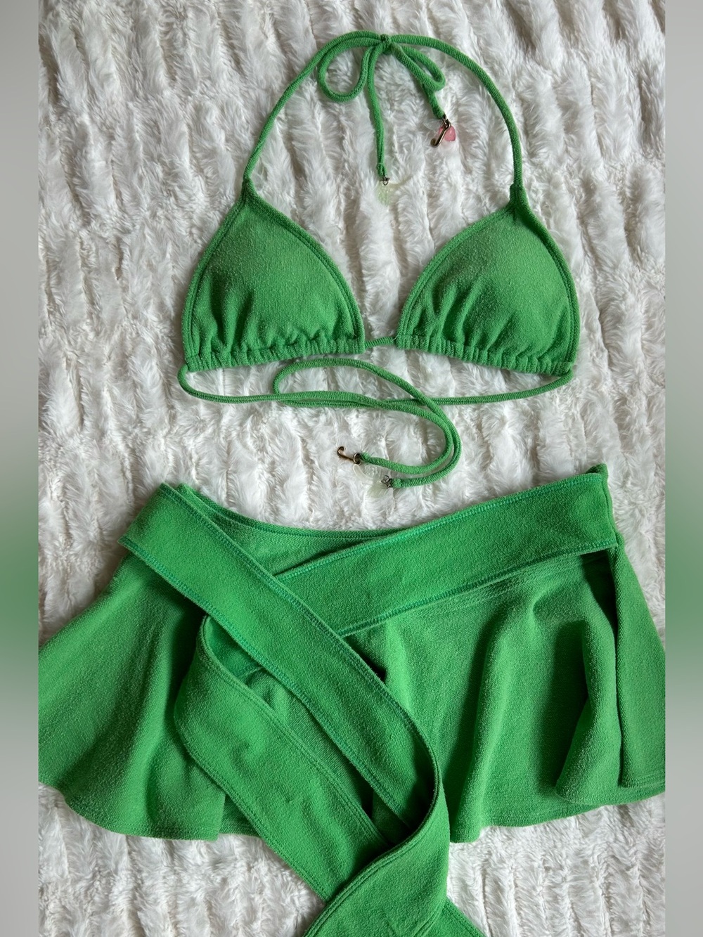 Vintage Juicy Couture Y2K Swim Set Kelly Green